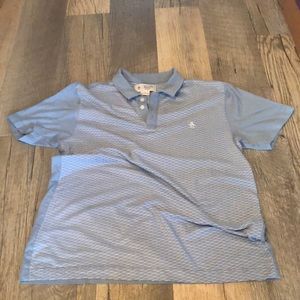 Blue short sleeve polo shirt